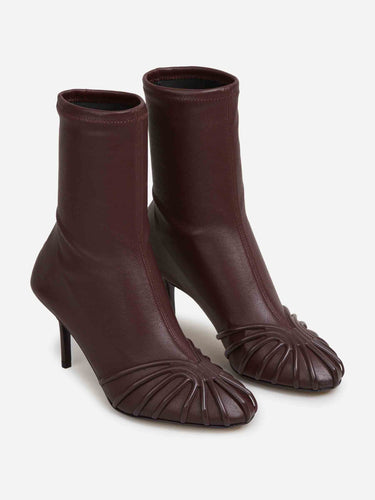 Aleví Milano Mujer Barcelona Botines Karen 75 color Burdeos sku 800-005651 01 - Foto 2