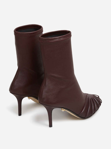 Aleví Milano Mujer Barcelona Botines Karen 75 color Burdeos sku 800-005651 01 - Foto 3