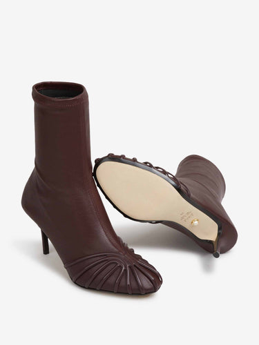 Aleví Milano Mujer Barcelona Botines Karen 75 color Burdeos sku 800-005651 01 - Foto 4