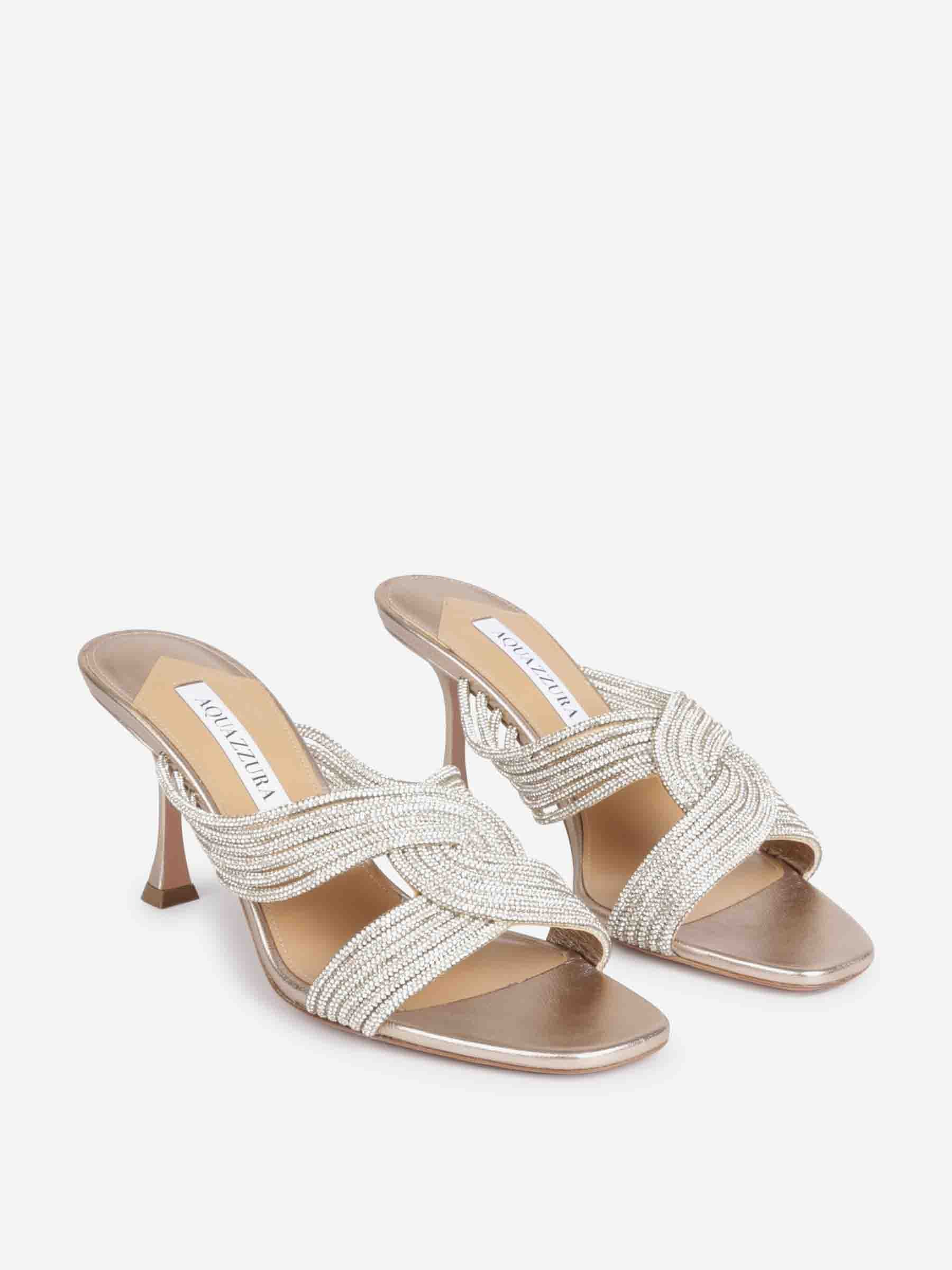 Aquazzura Mujer Barcelona Mules Gatsby 75 color Dorado sku 801-000003 01 - Foto 2