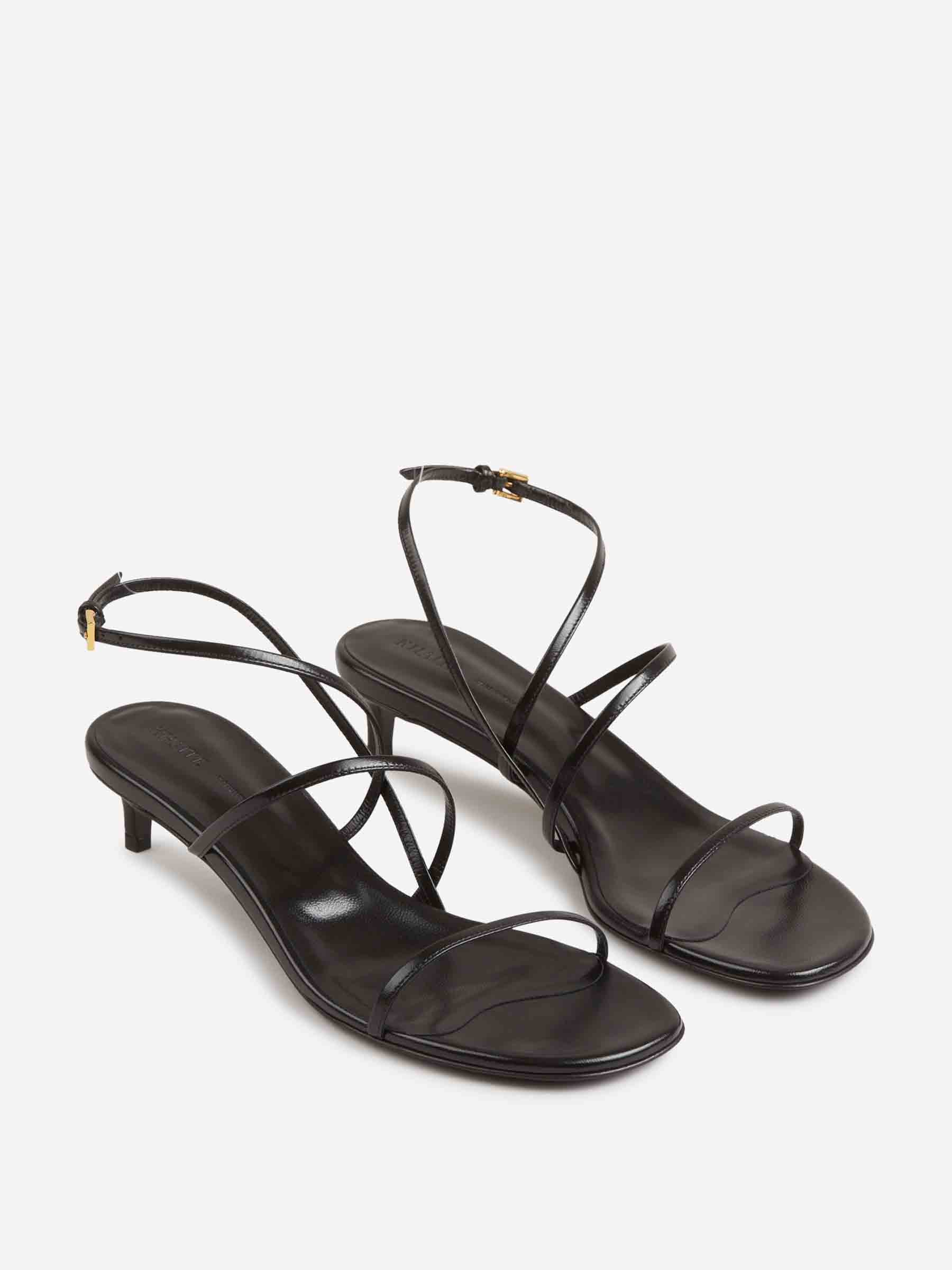 Khaite Mujer Barcelona Sandalias Tacón Lazo color Negro sku 801-000007 01 - Foto 2
