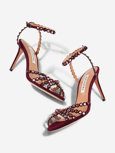 Aquazzura Mujer Barcelona Sandalias Tequila 85 color Burdeos sku 801-000012 01 - Foto 3