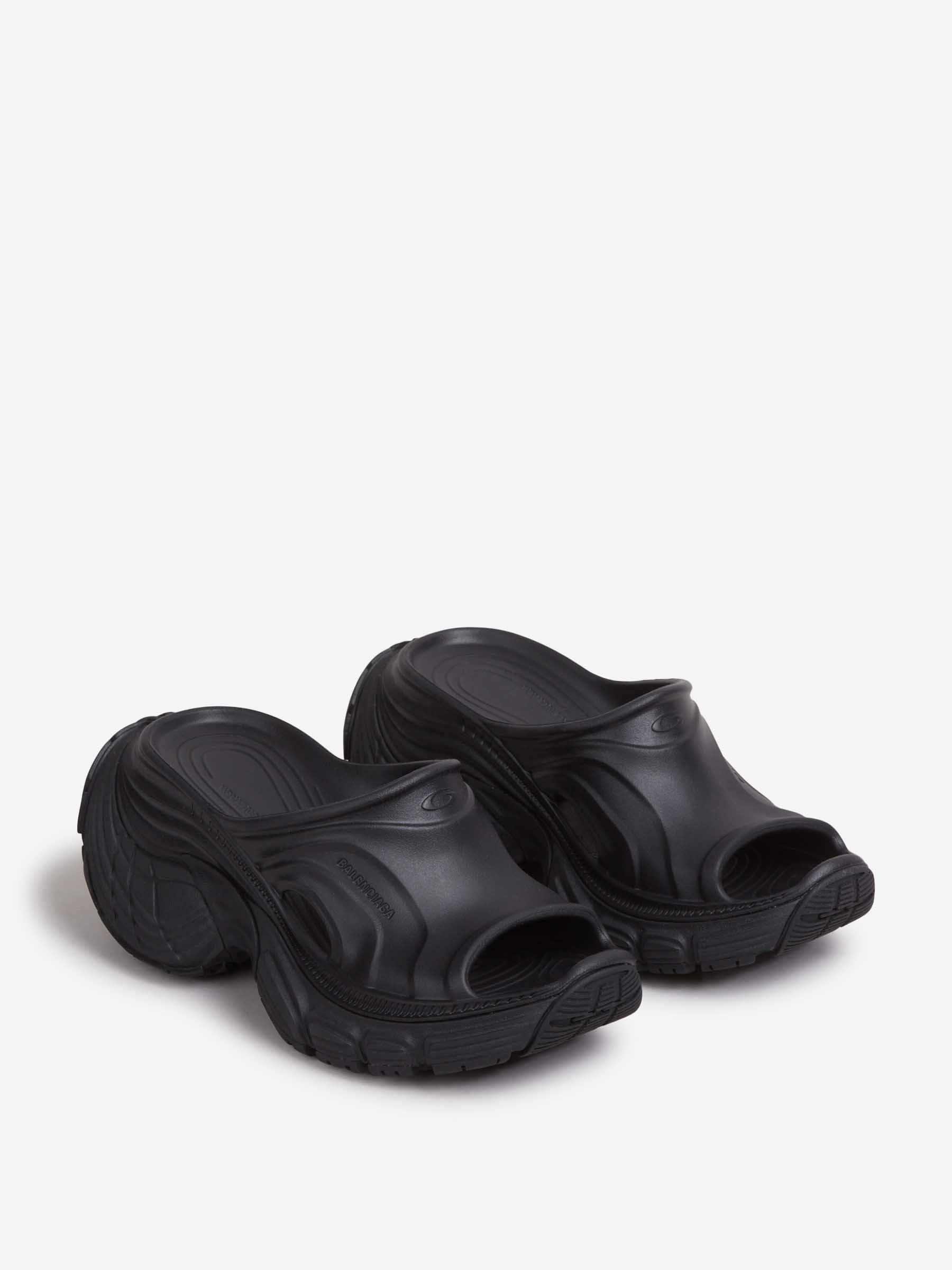 Balenciaga Mujer Barcelona Sandalias 6XL Slide color Negro sku 801-000014 01 - Foto 2