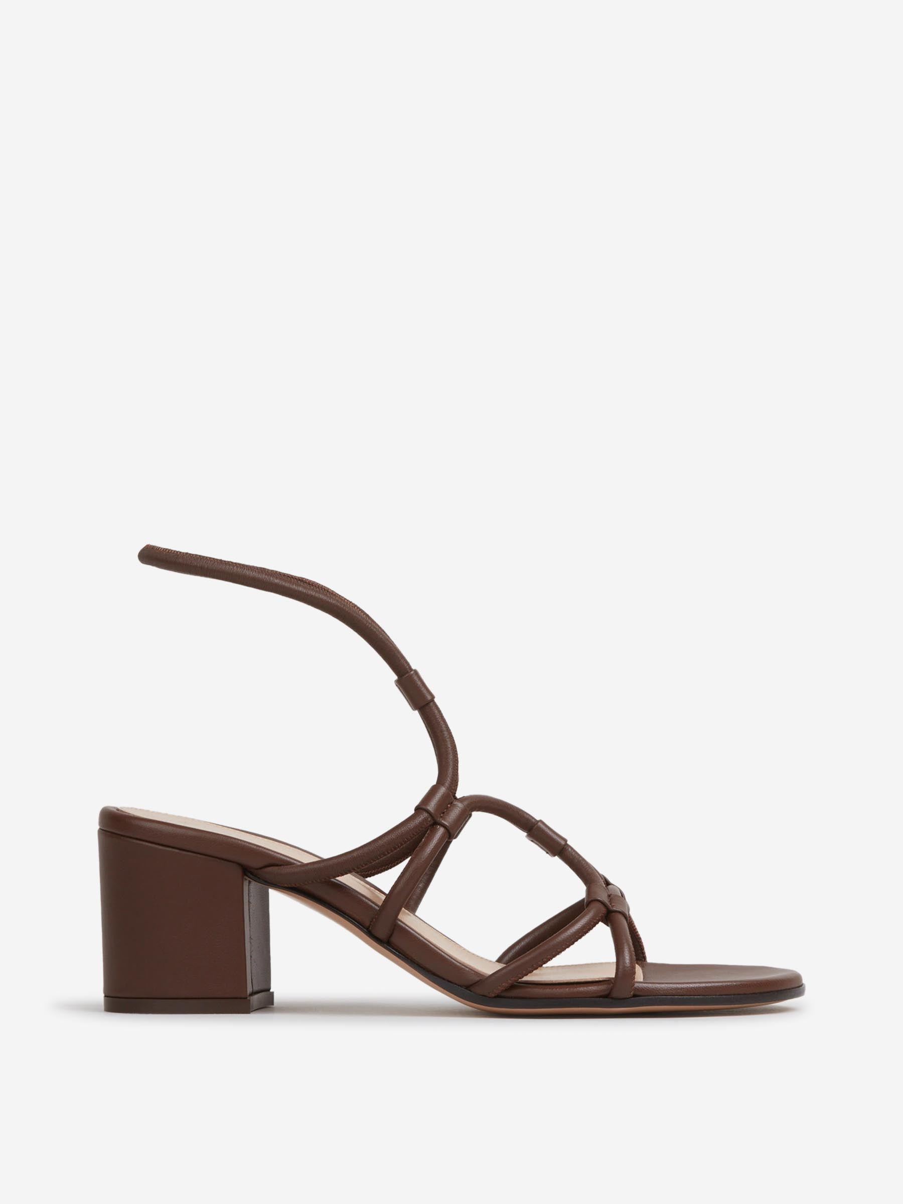 Gianvito Rossi Mujer Barcelona Sandalia Tacón Bajo color Marrón sku 801-000017 01 - Foto 1