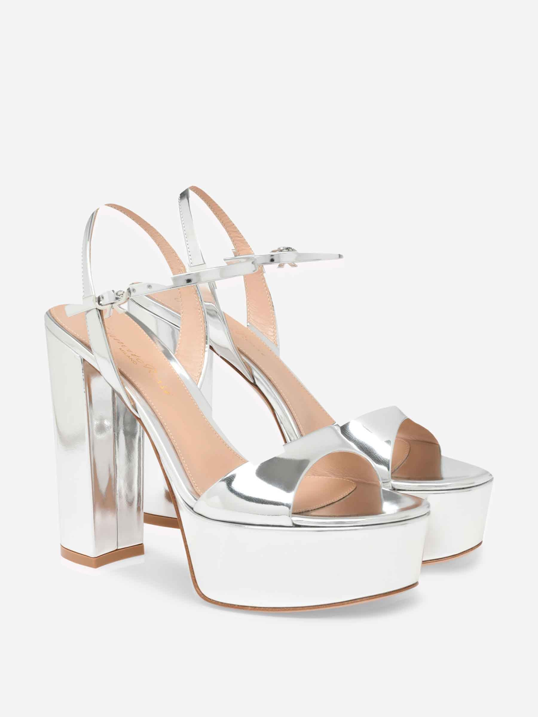 Gianvito Rossi Mujer Barcelona Zapatos de Tacón Marlena color Plateado sku 801-000020 01 - Foto 2