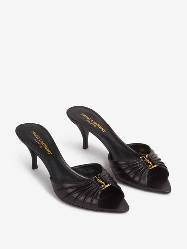 Saint Laurent Mujer Barcelona Sandalias Mules Babylone color Negro sku 801-000023 01 - Foto 2