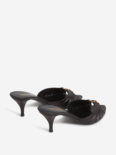Saint Laurent Mujer Barcelona Sandalias Mules Babylone color Negro sku 801-000023 01 - Foto 3