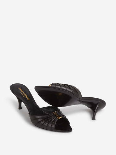 Saint Laurent Mujer Barcelona Sandalias Mules Babylone color Negro sku 801-000023 01 - Foto 4