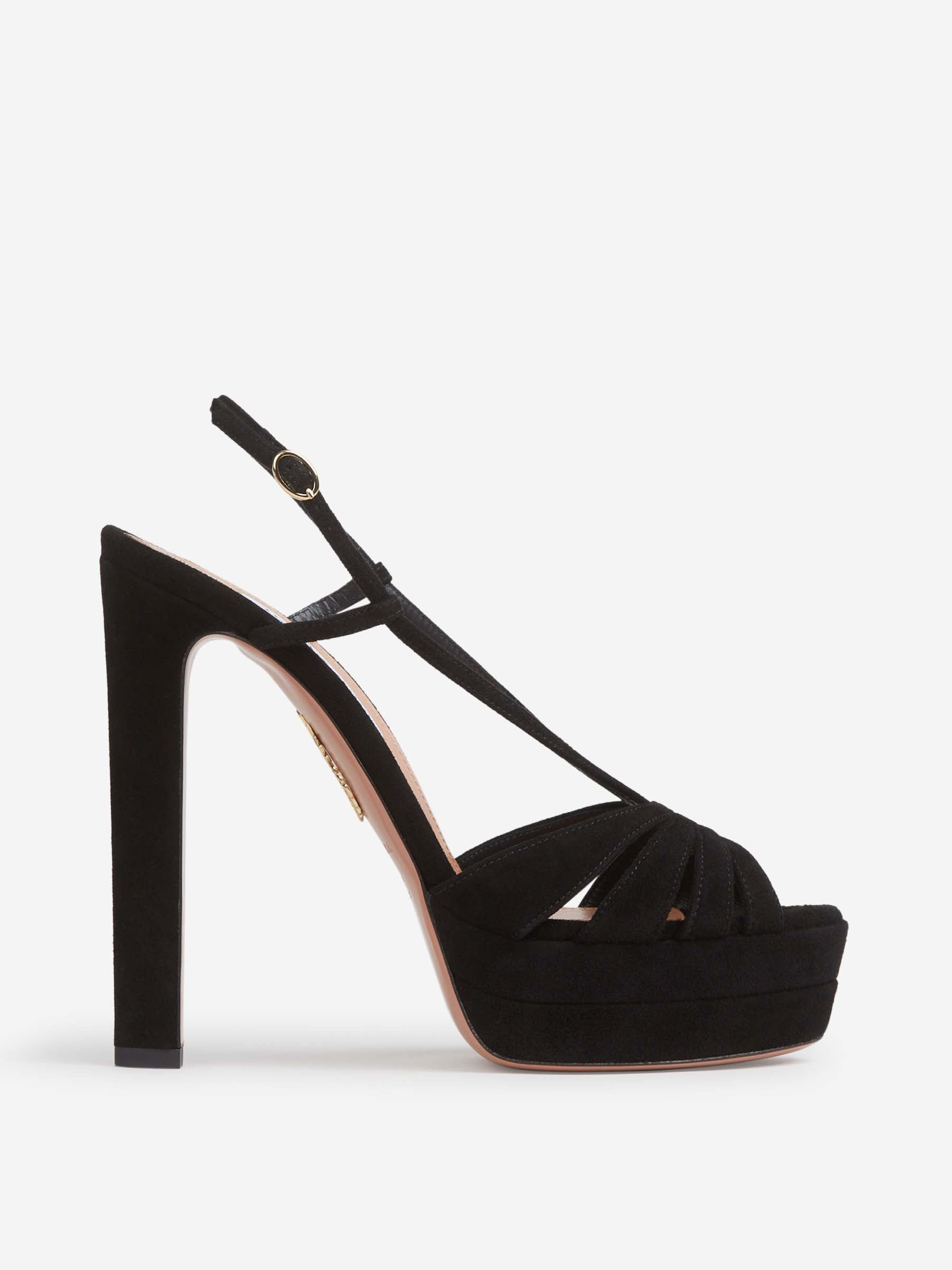 Aquazzura Mujer Barcelona Sandalias Aimée Plateau 130 color Negro sku 801-000024 01 - Foto 1