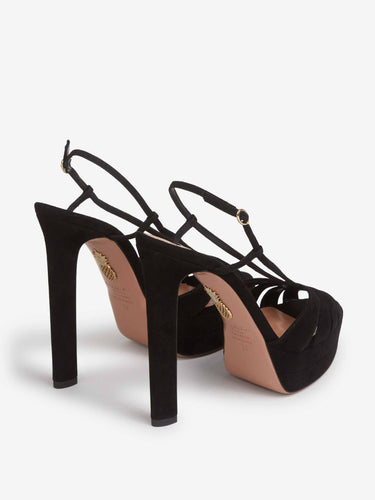 Aquazzura Mujer Barcelona Sandalias Aimée Plateau 130 color Negro sku 801-000024 01 - Foto 3