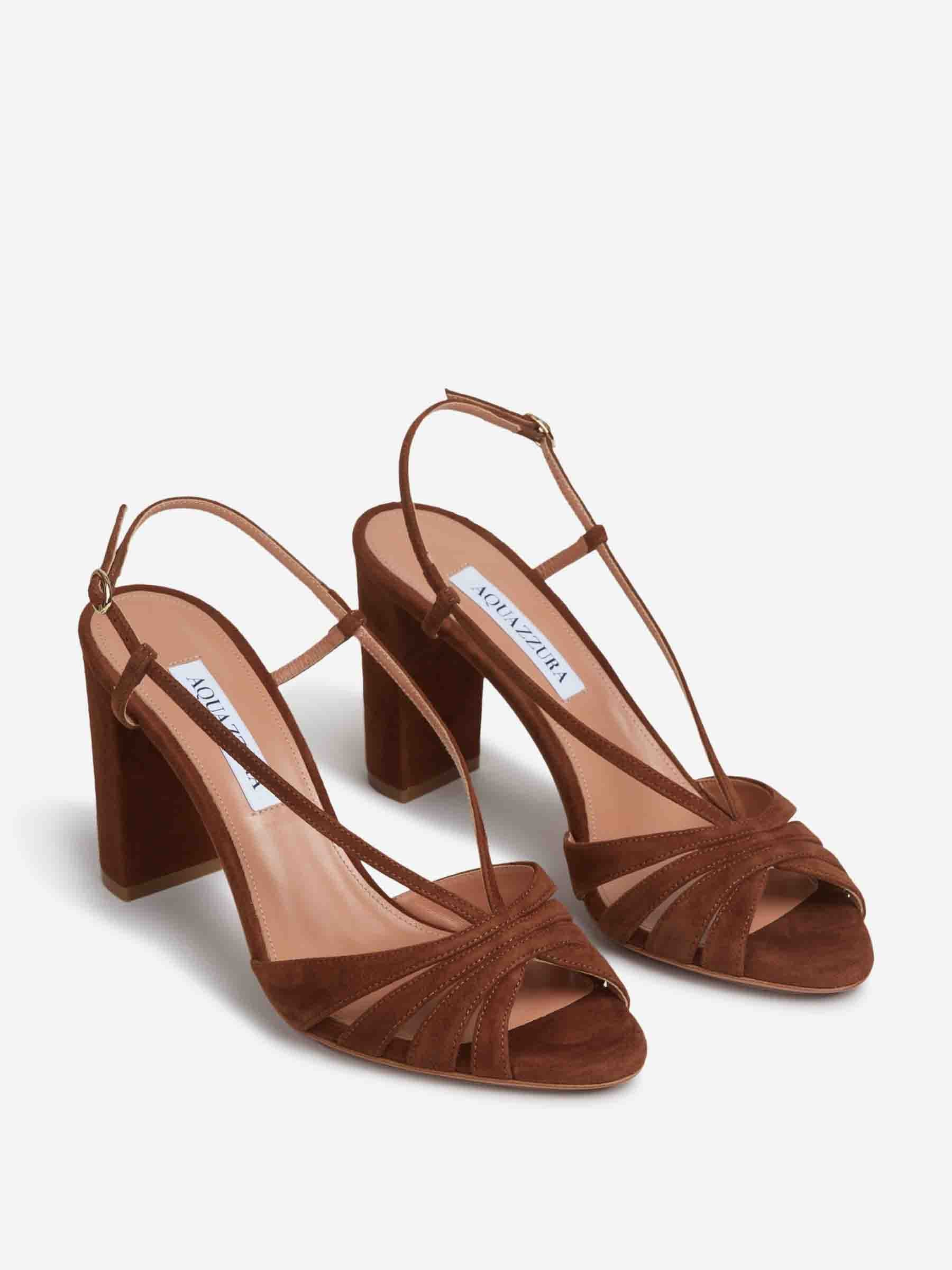 Aquazzura Mujer Barcelona Sandalias Aimée 85 color Marrón sku 801-000026 01 - Foto 2