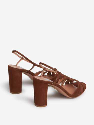 Aquazzura Mujer Barcelona Sandalias Aimée 85 color Marrón sku 801-000026 01 - Foto 3