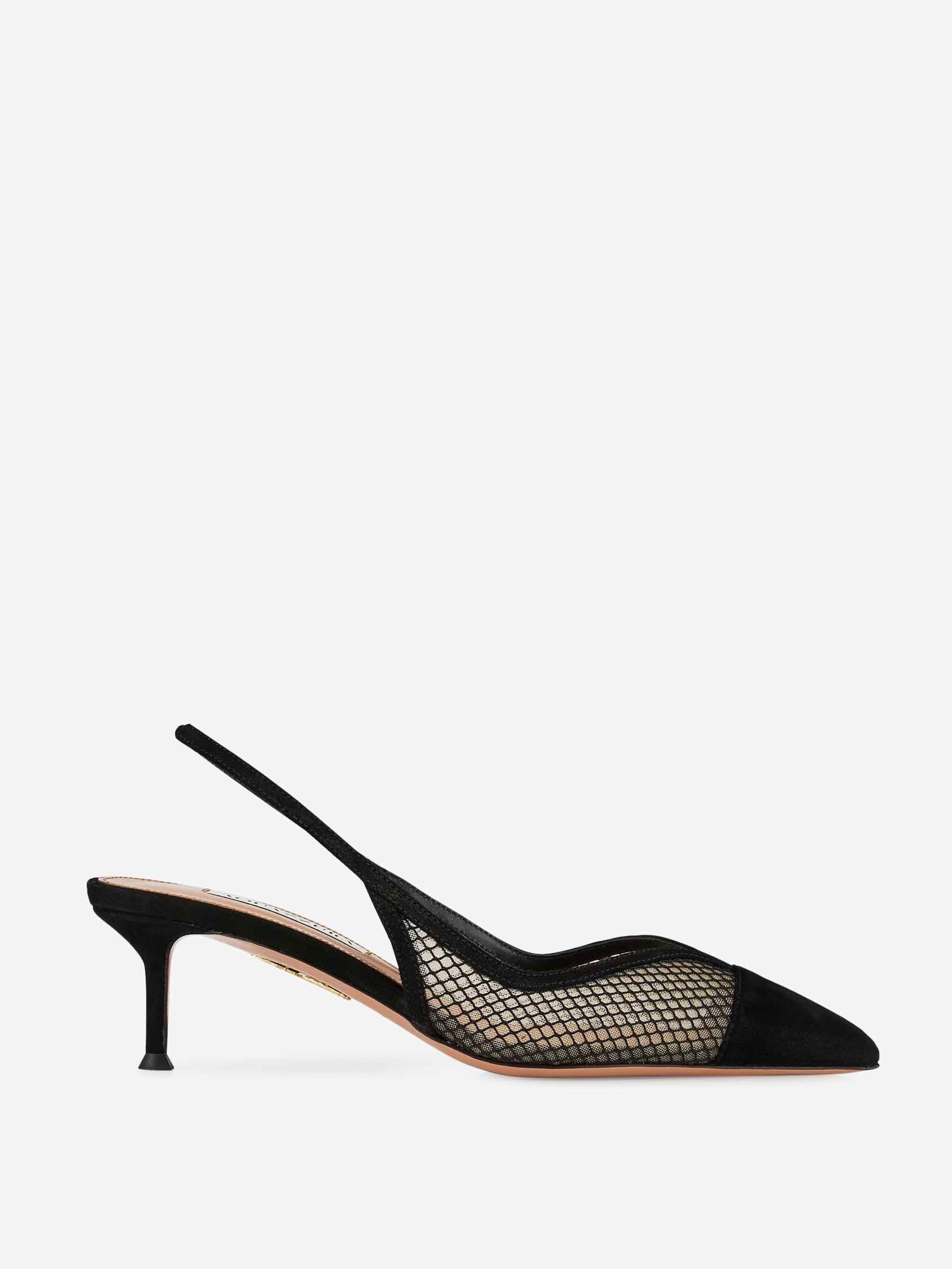 Aquazzura Mujer Barcelona Slingbacks Gia Mesh 50 color Negro sku 801-000028 01 - Foto 1