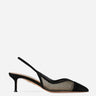 Aquazzura Mujer Barcelona Slingbacks Gia Mesh 50 color Negro sku 801-000028 01 - Foto 1