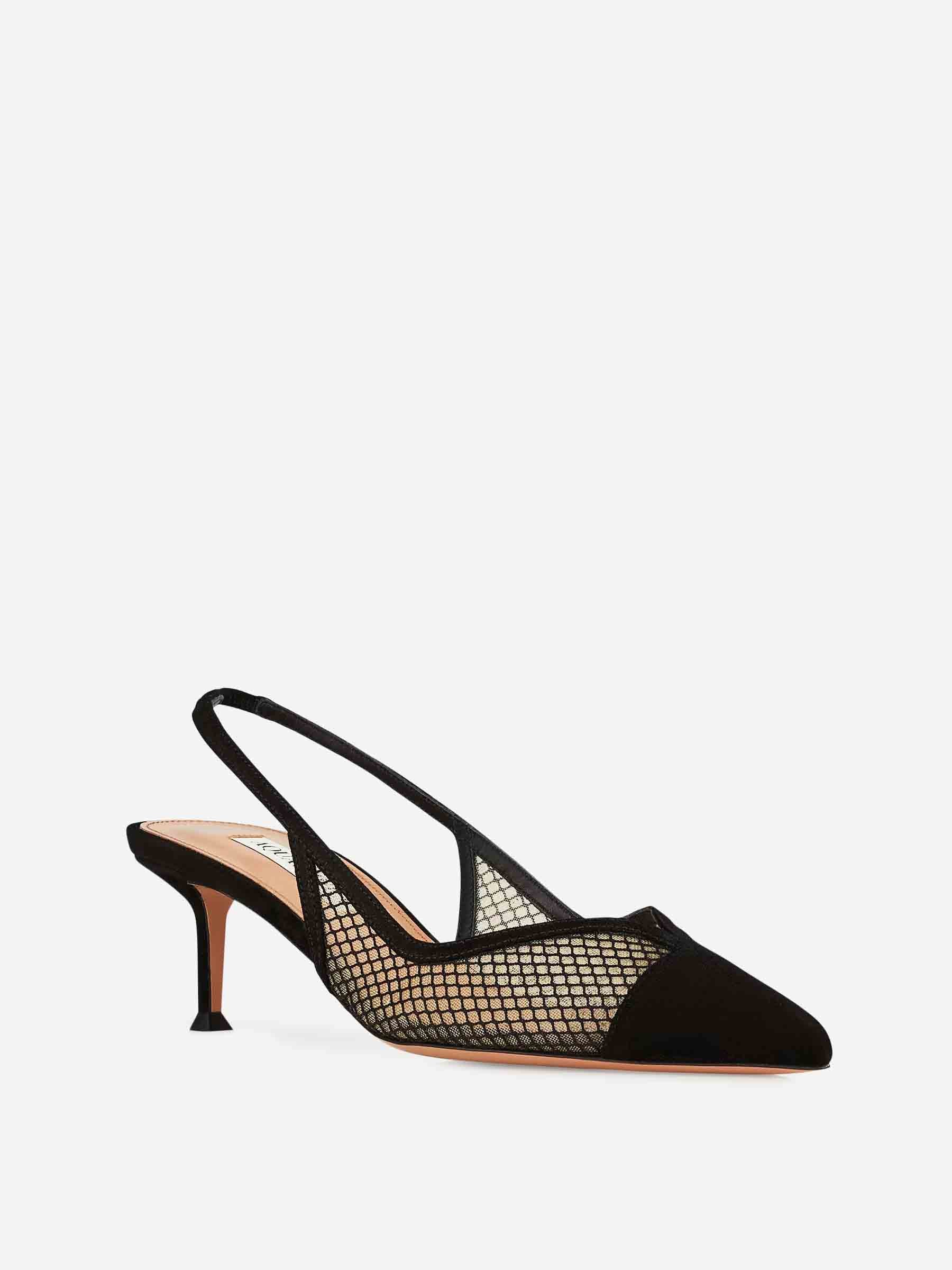 Aquazzura Mujer Barcelona Slingbacks Gia Mesh 50 color Negro sku 801-000028 01 - Foto 2