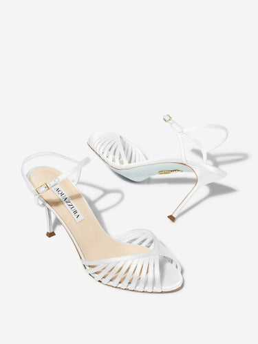 Aquazzura Mujer Barcelona Sandalias Hold Me 85 color Blanco sku 801-000029 01 - Foto 3
