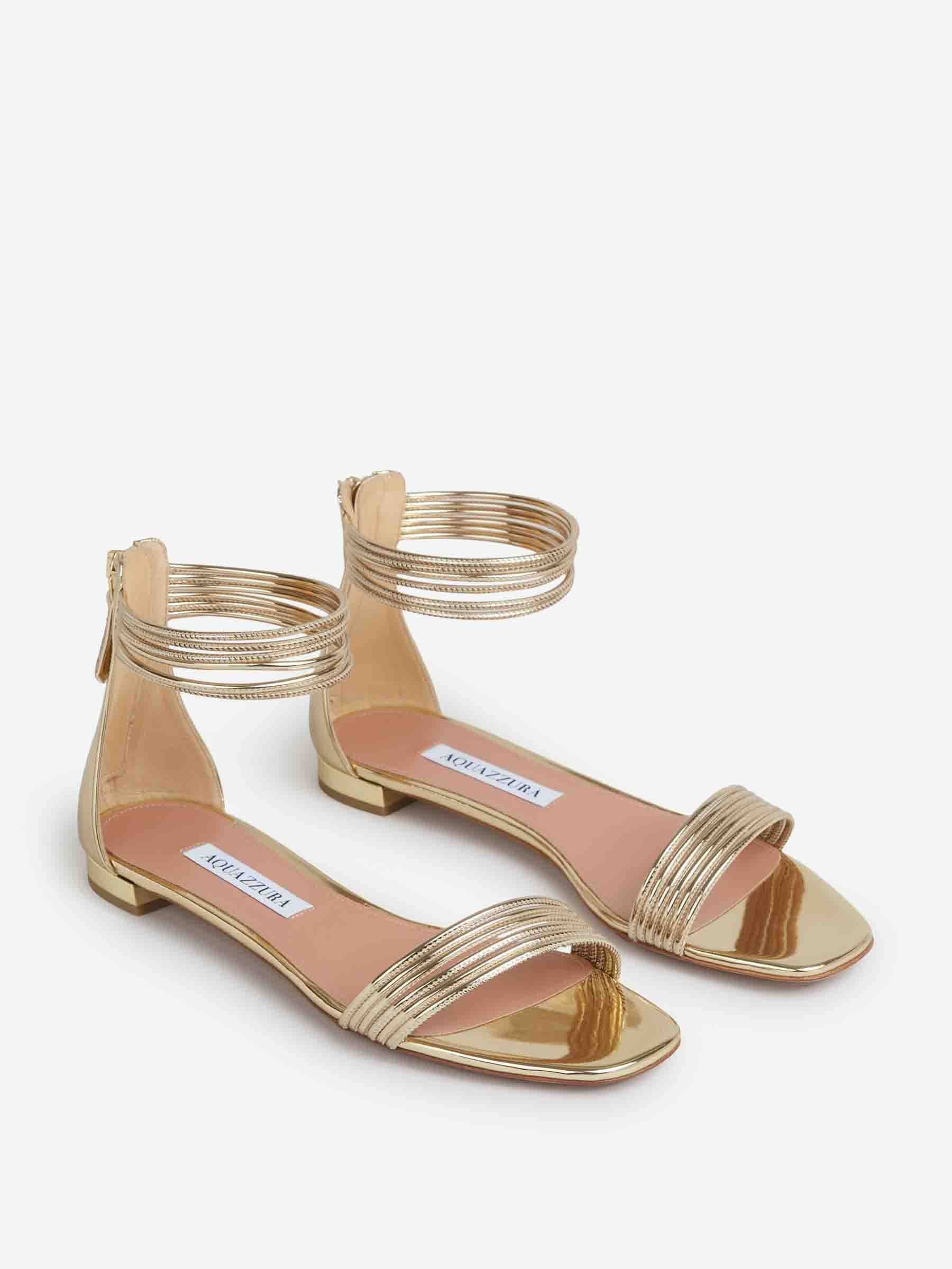 Aquazzura Mujer Barcelona Sandalias Sway color Dorado sku 801-000031 01 - Foto 2