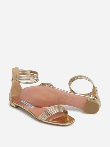 Aquazzura Mujer Barcelona Sandalias Sway color Dorado sku 801-000031 01 - Foto 4
