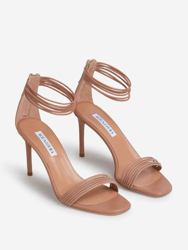 Aquazzura Mujer Barcelona Sandalia Sway 85 color Marrón sku 801-000032 01 - Foto 2