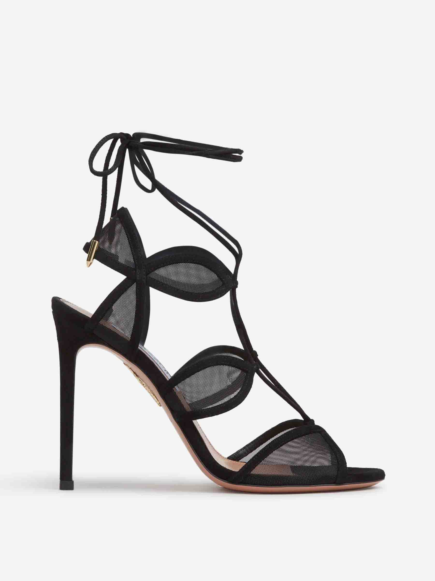 Aquazzura Mujer Barcelona Sandalias Fatal Attraction 105 color Negro sku 801-000033 01 - Foto 1