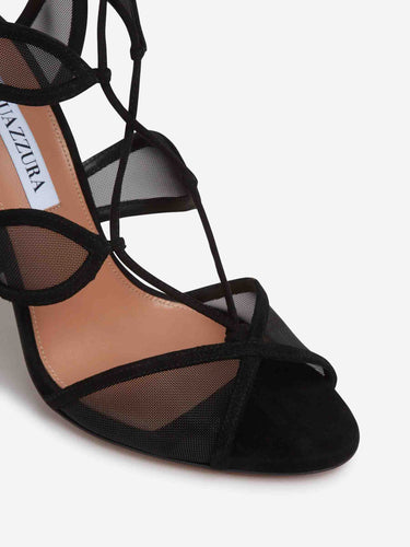 Aquazzura Mujer Barcelona Sandalias Fatal Attraction 105 color Negro sku 801-000033 01 - Foto 4