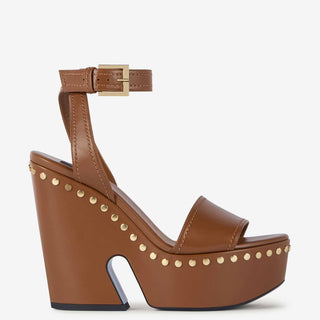 Givenchy Mujer Barcelona Sandalias Clog Plataforma color Camel sku 801-000034 01 - Foto 1