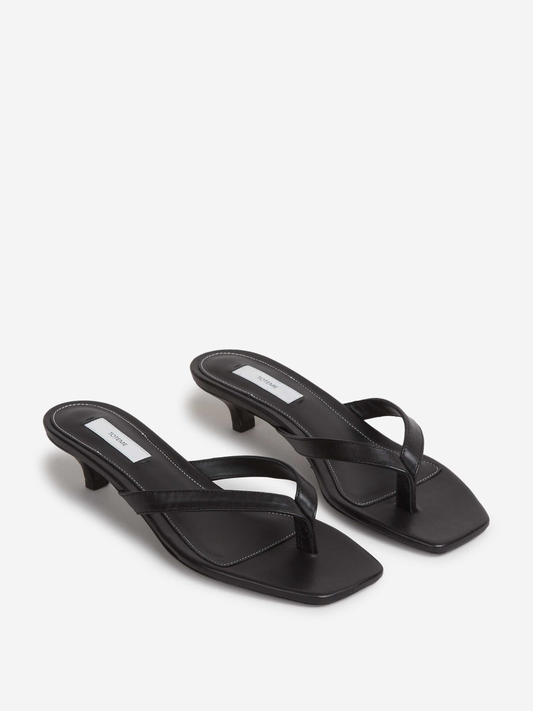 TOTEME Mujer Barcelona Sandalias Tacón Piel color Negro sku 801-000042 01 - Foto 2