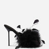 Paris Texas Mujer Barcelona Mules Lidia Feather color Negro sku 801-000044 01 - Foto 1