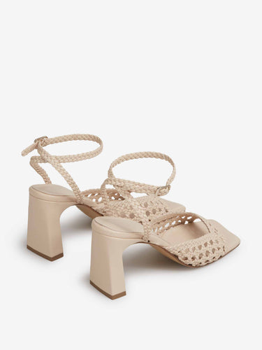 Souliers Martinez Mujer Barcelona Sandalias Lea color Beige sku 801-000048 01 - Foto 3