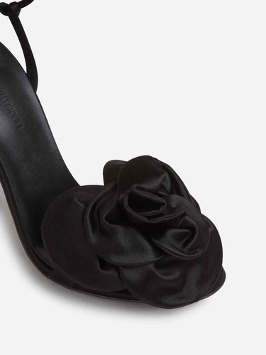 Magda Butrym Mujer Barcelona Sandalias Flor Satén color Negro sku 801-000050 01 - Foto 5