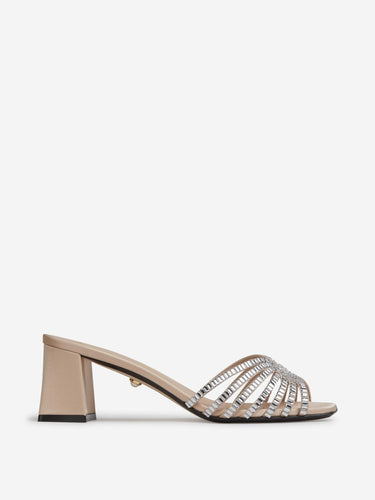Aleví Milano Mujer Barcelona Mules Vittoria Xtal color Nude sku 801-000054 01 - Foto 1