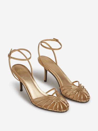 Aleví Milano Mujer Barcelona Sandalias Blake 75 HF color Dorado sku 801-000055 01 - Foto 2