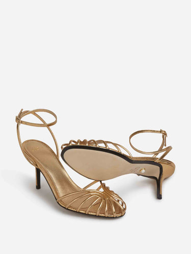 Aleví Milano Mujer Barcelona Sandalias Blake 75 HF color Dorado sku 801-000055 01 - Foto 4