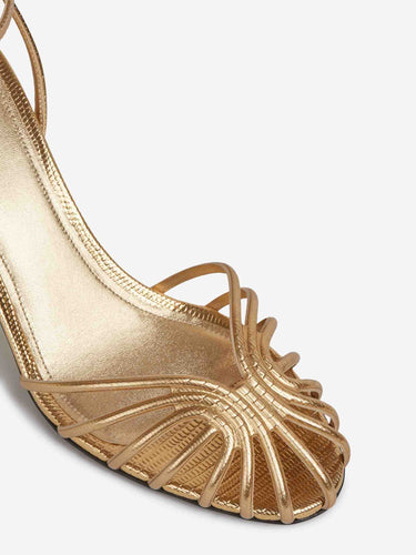 Aleví Milano Mujer Barcelona Sandalias Blake 75 HF color Dorado sku 801-000055 01 - Foto 5
