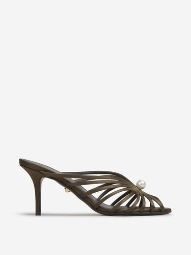 Aleví Milano Mujer Barcelona Sandalias Tacón Diana color Verde Oscuro sku 801-000056 01 - Foto 1