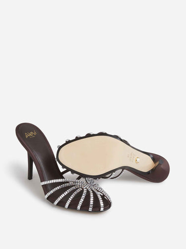 Aleví Milano Mujer Barcelona Sandalias Emily Xtal color Marrón Oscuro sku 801-000057 01 - Foto 4