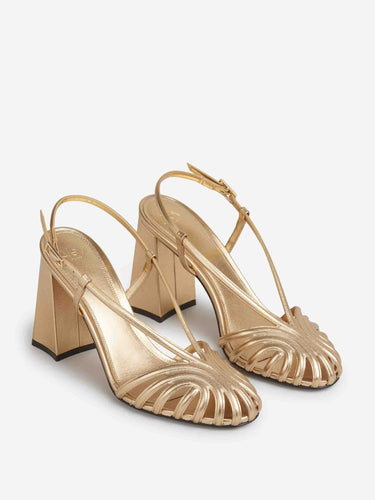 Aleví Milano Mujer Barcelona Sandalias Marta 90 color Dorado sku 801-000059 01 - Foto 2