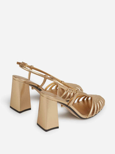 Aleví Milano Mujer Barcelona Sandalias Marta 90 color Dorado sku 801-000059 01 - Foto 3