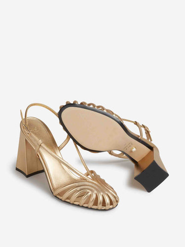 Aleví Milano Mujer Barcelona Sandalias Marta 90 color Dorado sku 801-000059 01 - Foto 4
