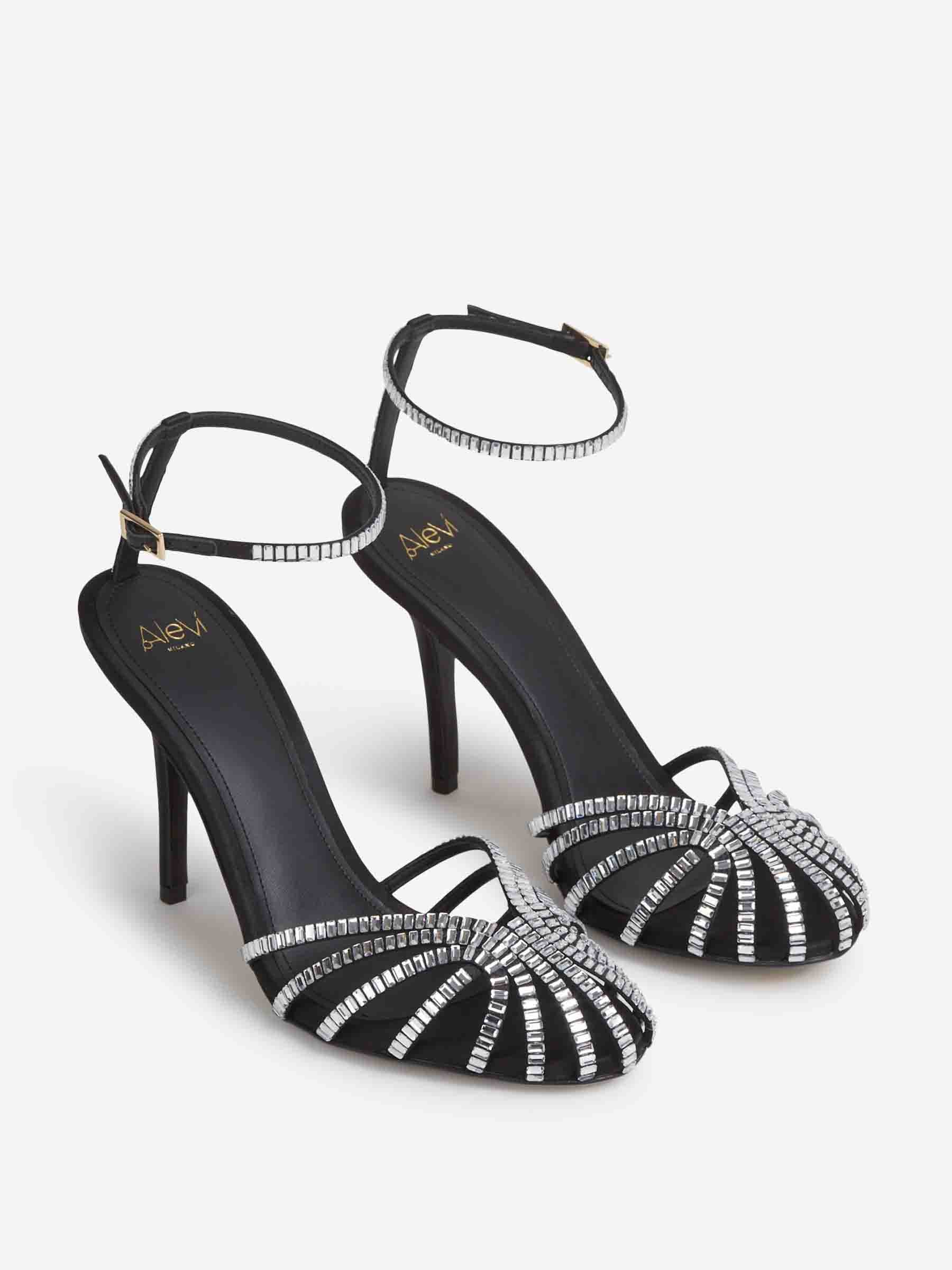 Aleví Milano Mujer Barcelona Sandalias Penelope Xtal color Negro sku 801-000060 01 - Foto 2