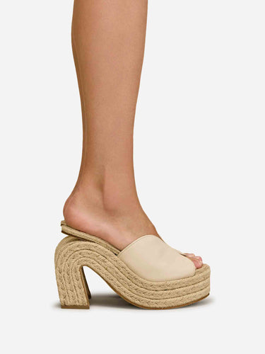 Cult Gaia Mujer Barcelona Sandalia Plataforma Phoebe color Marfil sku 801-000069 01 - Foto 2