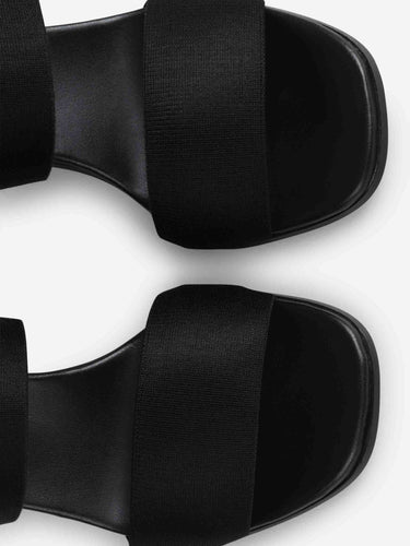 Max Mara Mujer Barcelona Sandalias Doble Banda color Negro sku 801-000076 01 - Foto 4