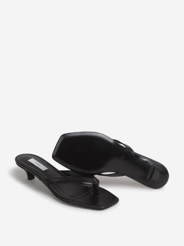 TOTEME Mujer Barcelona Sandalias Tacón Piel color Negro sku 801-000083 01 - Foto 4