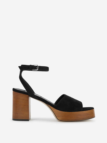 TOTEME Mujer Barcelona Sandalia Plataforma Ante color Negro sku 801-000084 01 - Foto 1