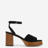 TOTEME Mujer Barcelona Sandalia Plataforma Ante color Negro sku 801-000084 01 - Foto 1