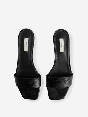 TOTEME Mujer Barcelona Mules Piel Efecto Lagarto color Negro sku 801-000085 01 - Foto 4