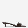 TOTEME Mujer Barcelona Mules Piel Efecto Lagarto color Marrón Oscuro sku 801-000085 02 - Foto 1