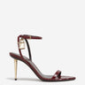 Tom Ford Mujer Barcelona Sandalias Tacón Candado color Burdeos sku 801-000087 01 - Foto 1