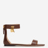 Tom Ford Mujer Barcelona Sandalias Planas Candado color Marrón sku 801-000095 01 - Foto 1