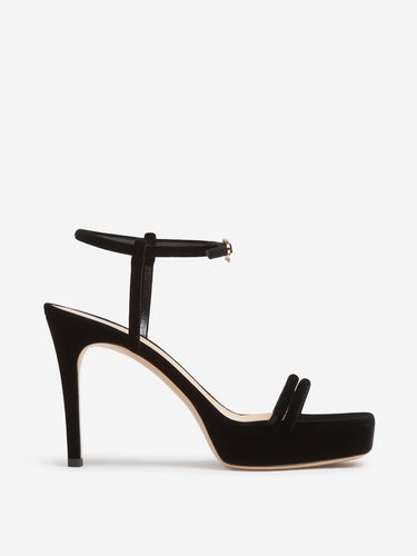 Gianvito Rossi Mujer Barcelona Sandalia Tacón Velnero color Negro sku 801-000097 01 - Foto 1